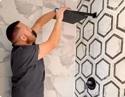 Aqueduct Plumbing master plumber working on residential plumbing installation