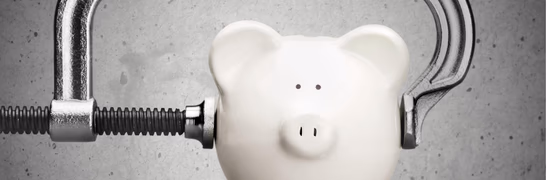 Customer signing financing agreement for home plumbing project