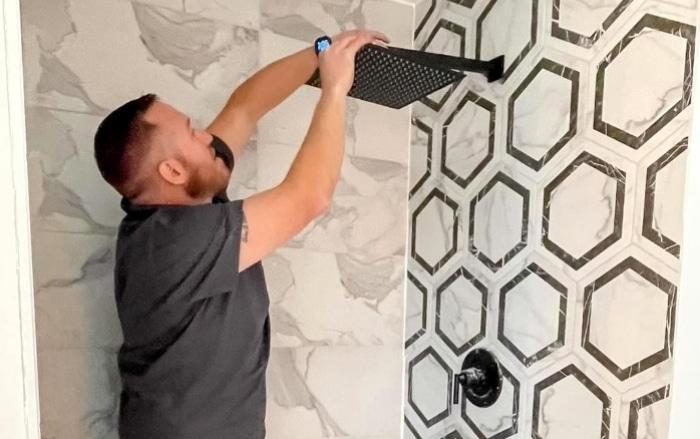 New Shower Installation 1 New Shower Installation 1